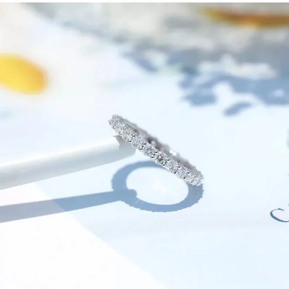 Emerald cut Solitaire engagement/wedding set - Picture 6 of 10